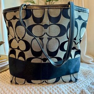 Black and Gray Tote Bag